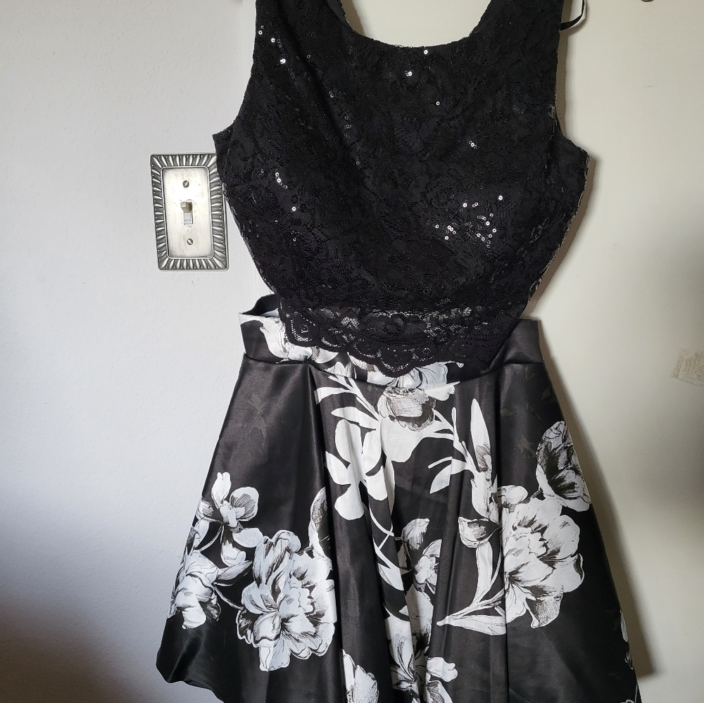 Dress, homecoming, prom, dance, two piece dress